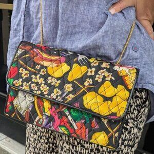 90s Nicole Miller Purse - Fun Junk Food Print Purse - Vintage Nicole Miller